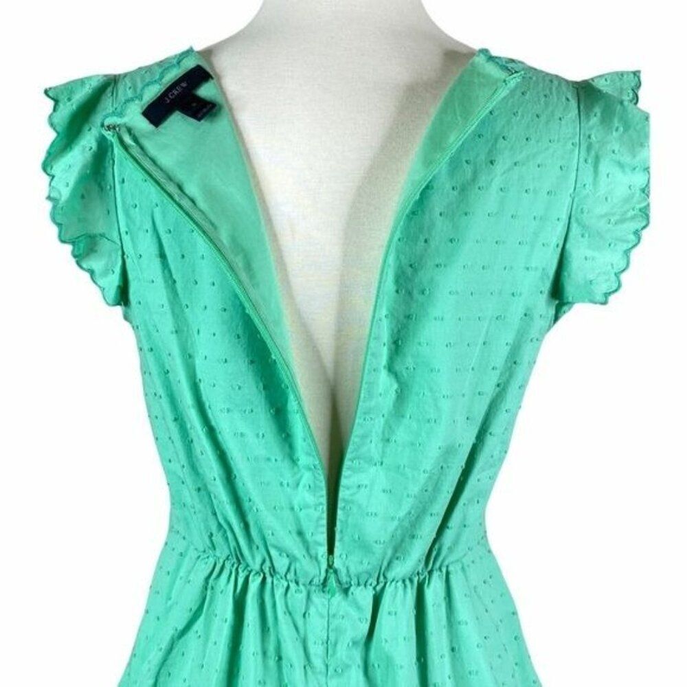 J. Crew V Neck Peplum Top In Swiss Dot - Picture 4 of 6